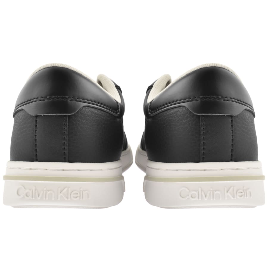 Image number 2 for Calvin Klein Low Top Logo Trainers Black