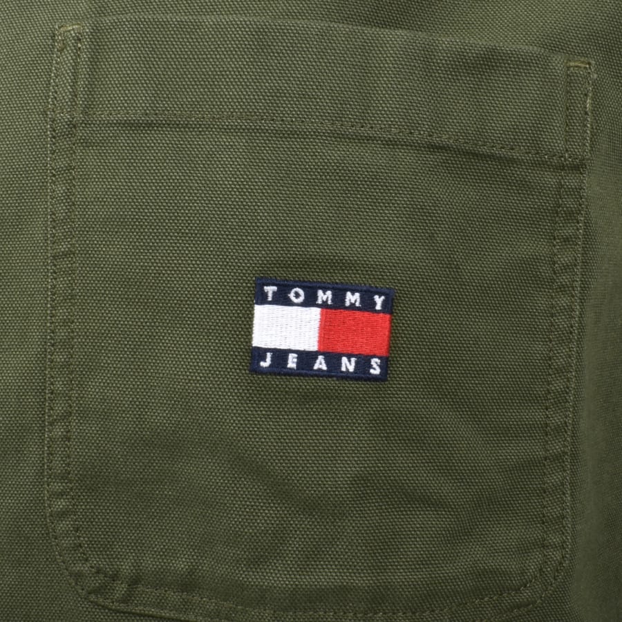 Image number 3 for Tommy Jeans Essential Overshirt Green