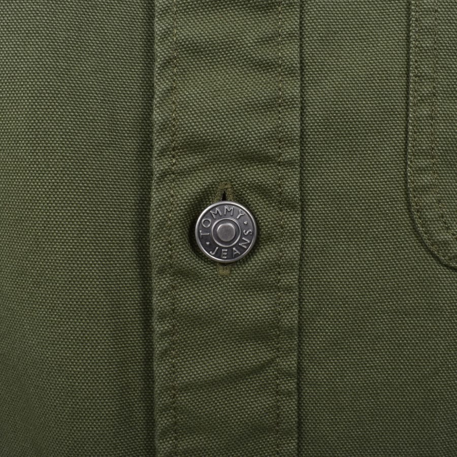 Image number 4 for Tommy Jeans Essential Overshirt Green