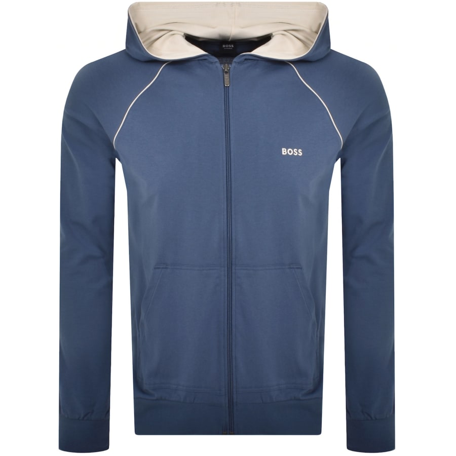 Image number 2 for BOSS Mix And Match Hooded Tracksuit Blue