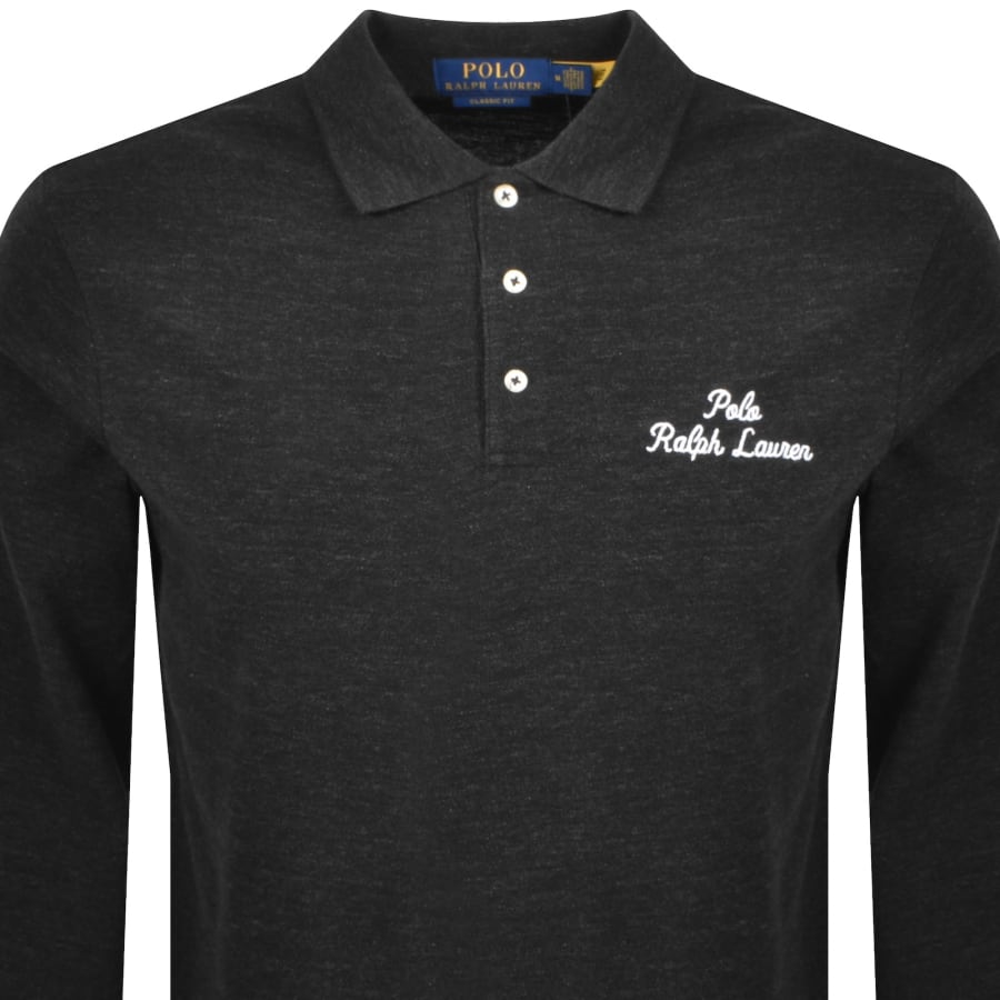 Image number 2 for Ralph Lauren Long Sleeved Polo T Shirt Black