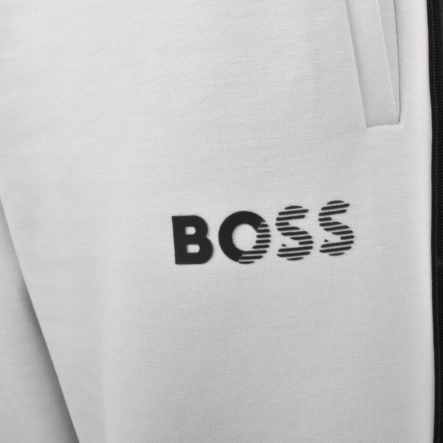 Image number 5 for BOSS Hadiko Tape X Joggers Light Grey