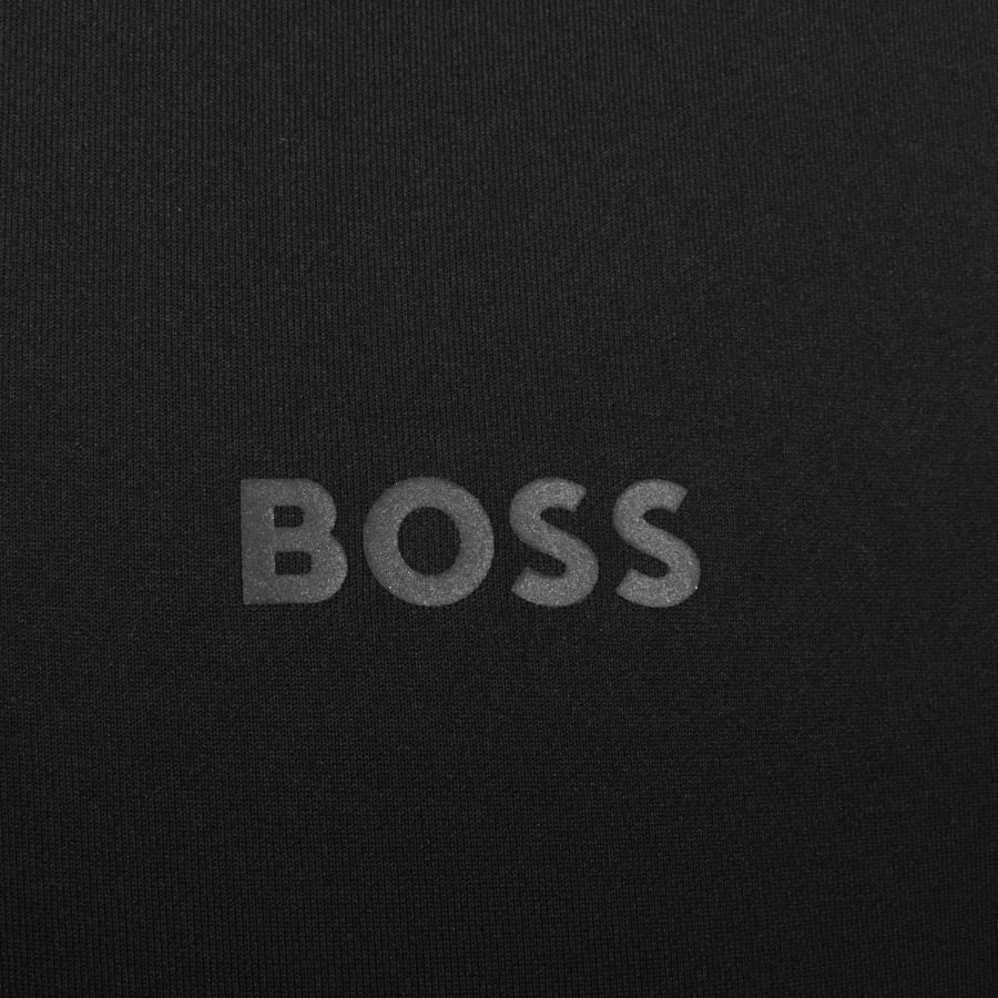 Image number 4 for BOSS Quarter Zip Active Sweatshirt Black