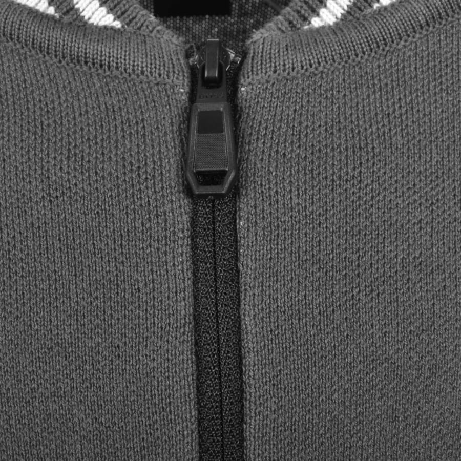 Image number 4 for BOSS K Tape Quarter Zip Jumper Grey