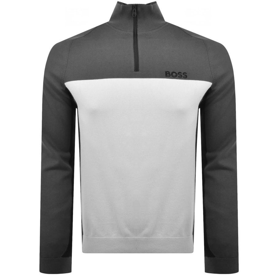 Image number 1 for BOSS Hydro X Half Zip Jumper Grey
