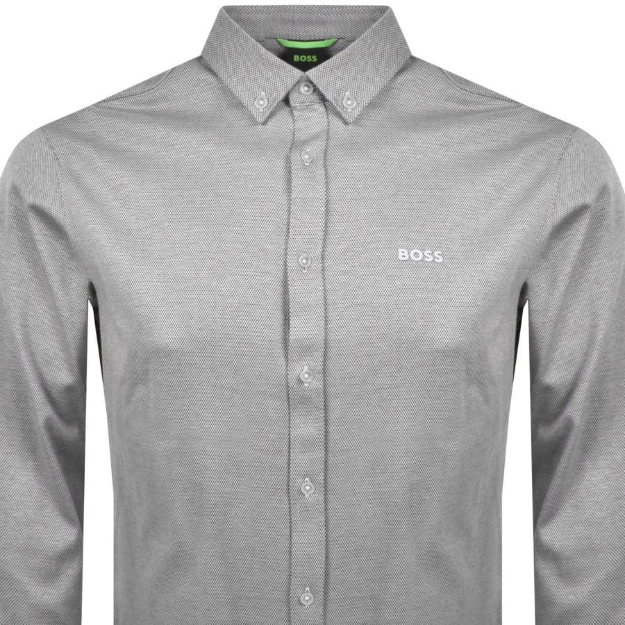 Image number 2 for BOSS B Motion Long Sleeve Shirt Grey
