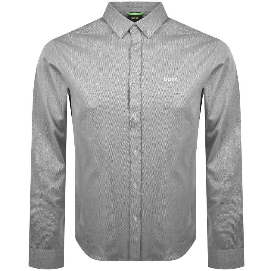 Image number 1 for BOSS B Motion Long Sleeve Shirt Grey