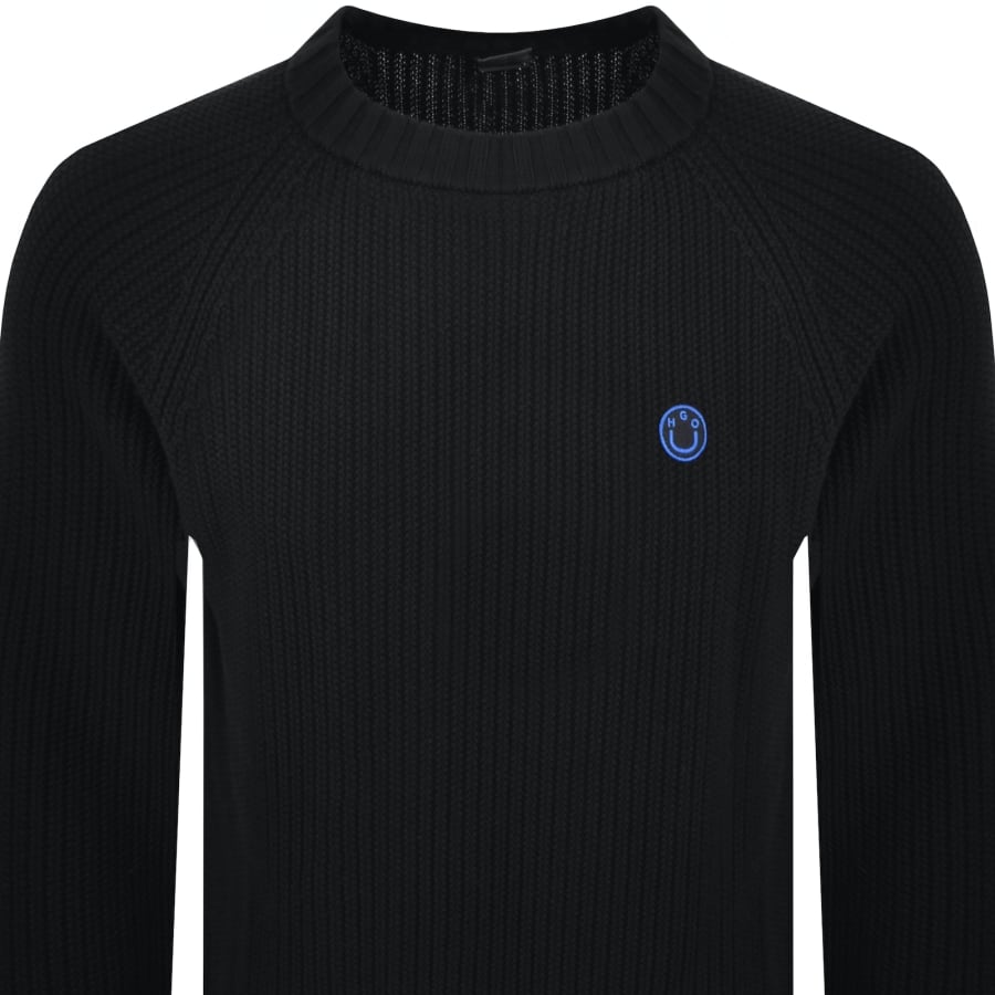 Image number 2 for HUGO Blue Sonni Knit Jumper Black