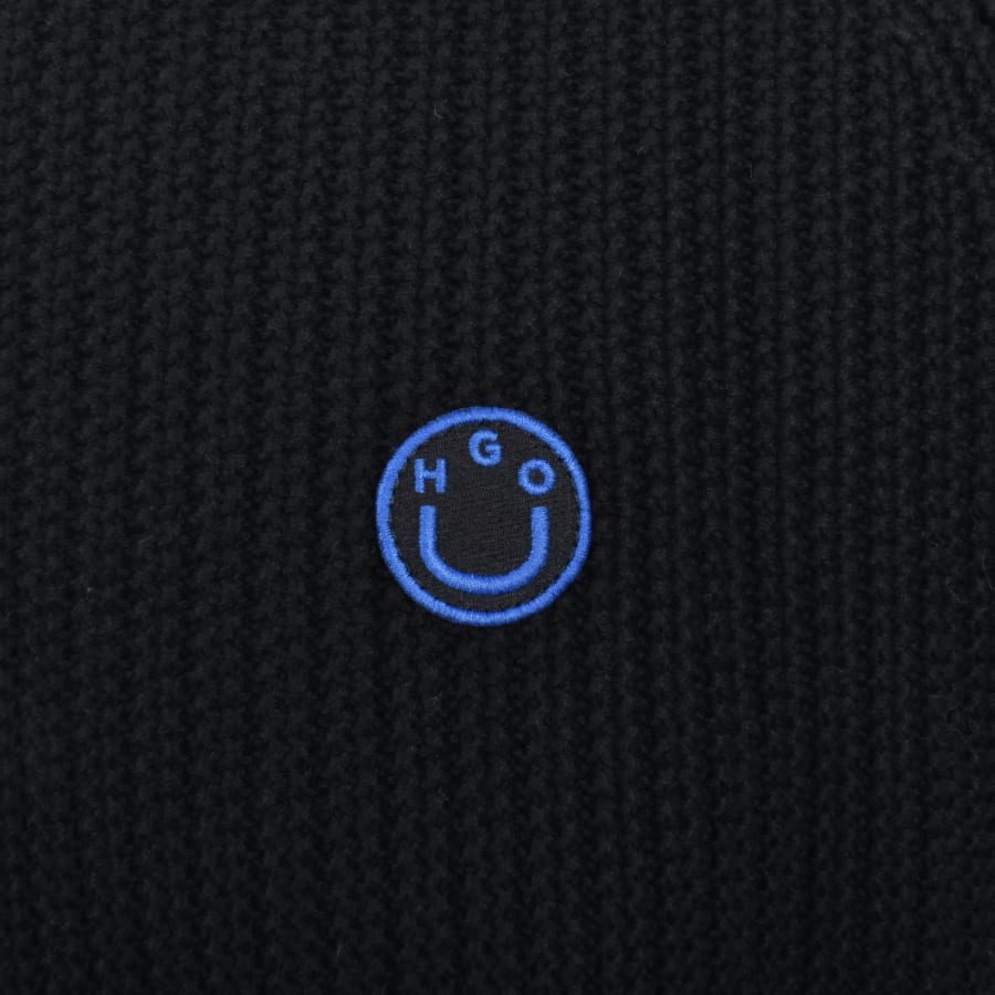 Image number 3 for HUGO Blue Sonni Knit Jumper Black