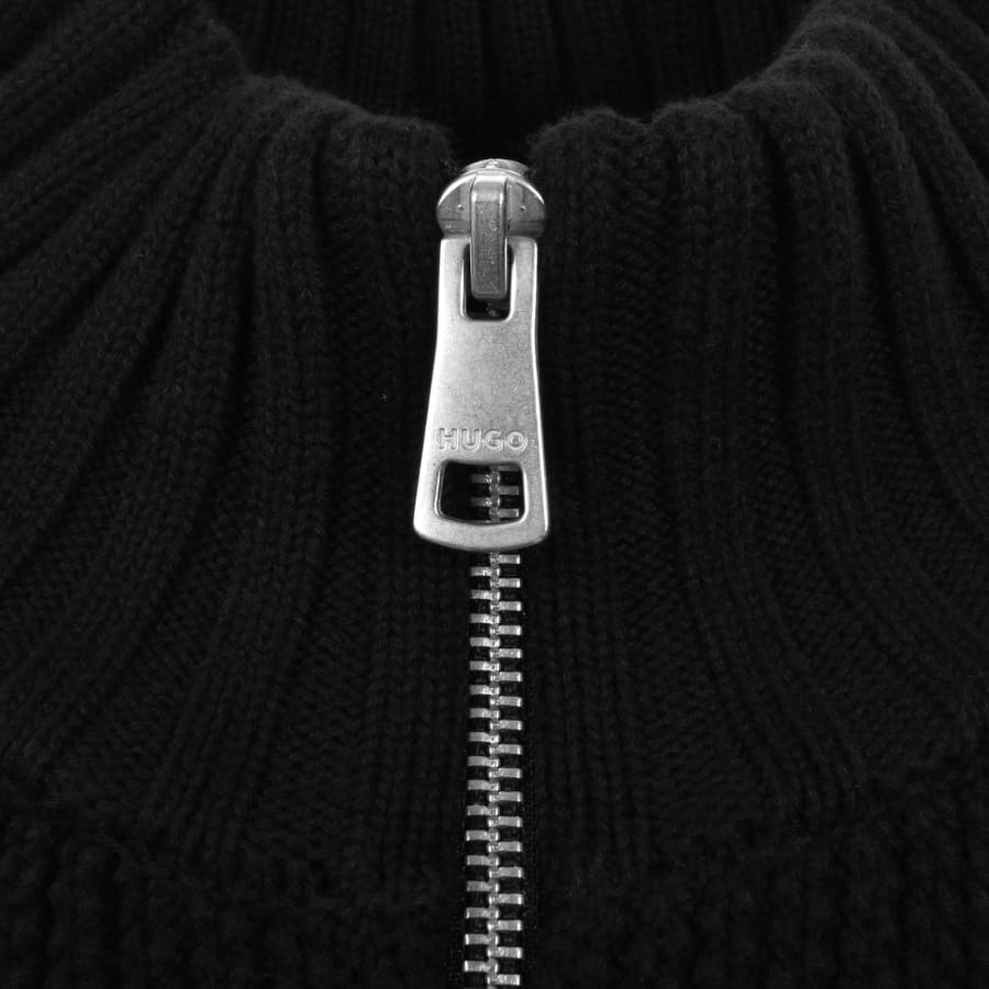 Image number 4 for HUGO Blue Selioh Knit Jumper Black