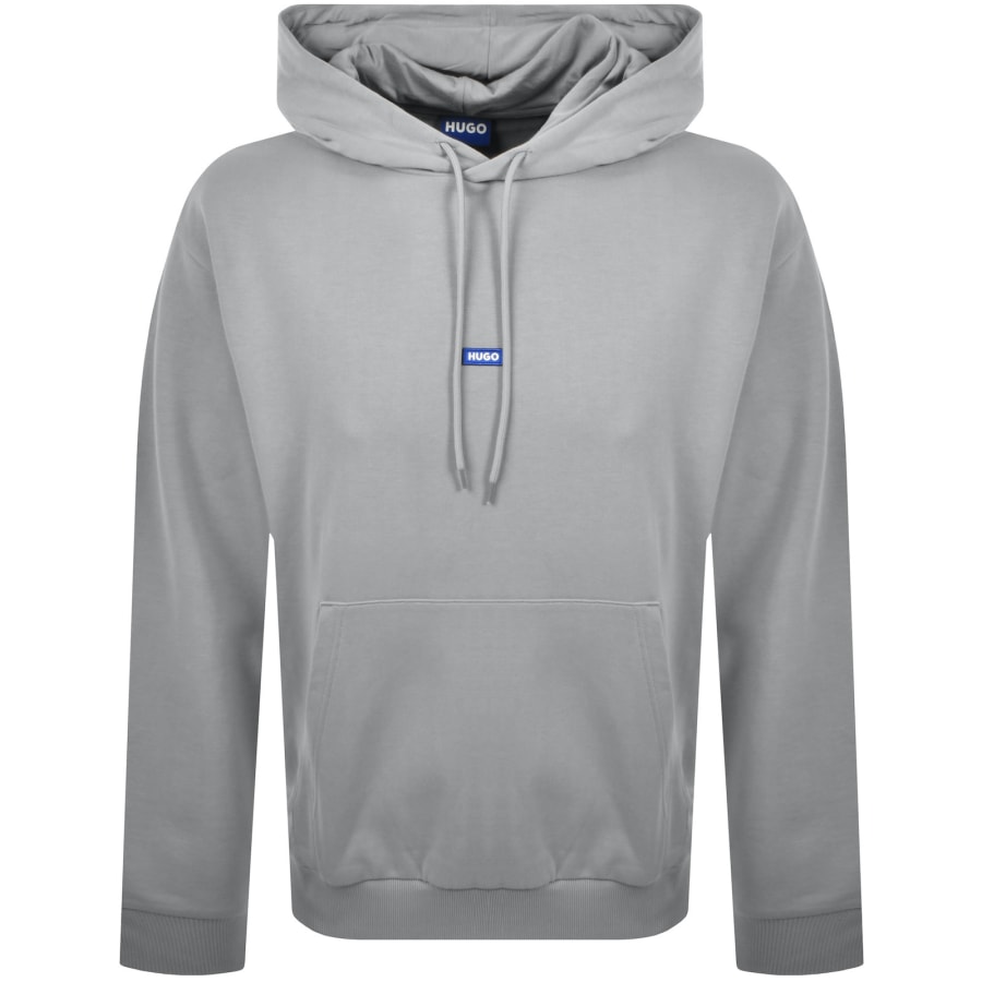 Image number 1 for HUGO Blue Nalonso Hoodie Grey