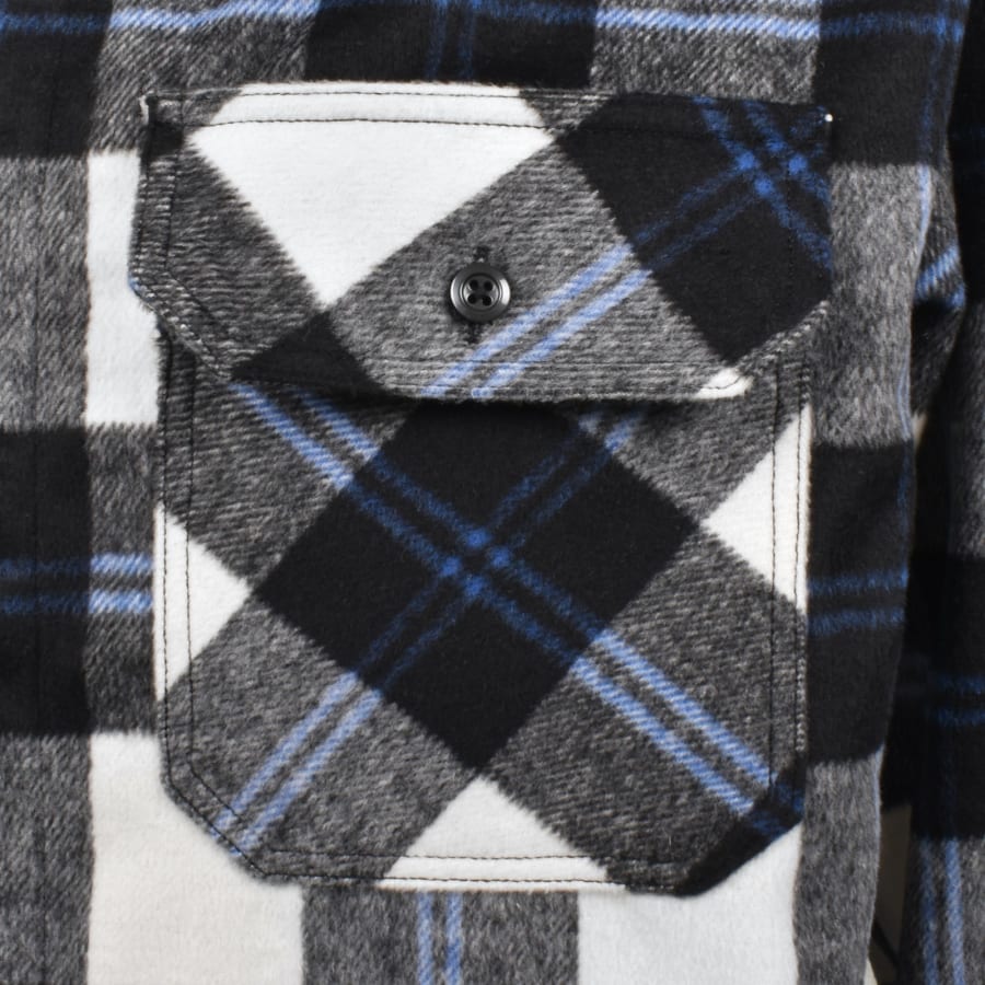 Image number 3 for HUGO Blue Ebolt Overshirt White