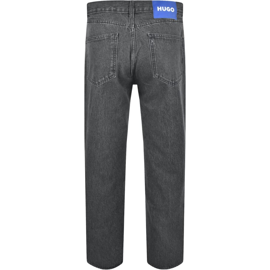 Image number 3 for HUGO Blue Straight Fit Jonah Jeans Grey