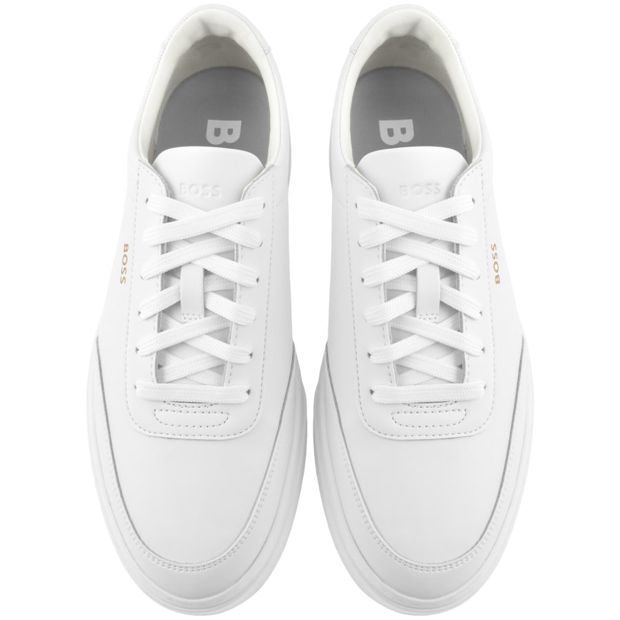 Image number 3 for BOSS Kieran Tennis Trainers White