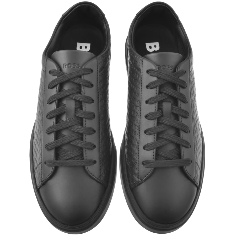 Image number 3 for BOSS Kieran Tennis Trainers Black