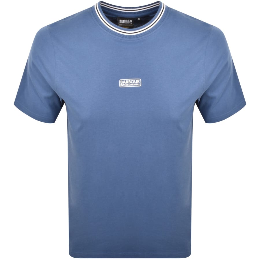 Image number 1 for Barbour International Relaxed Fit T Shirt Blue