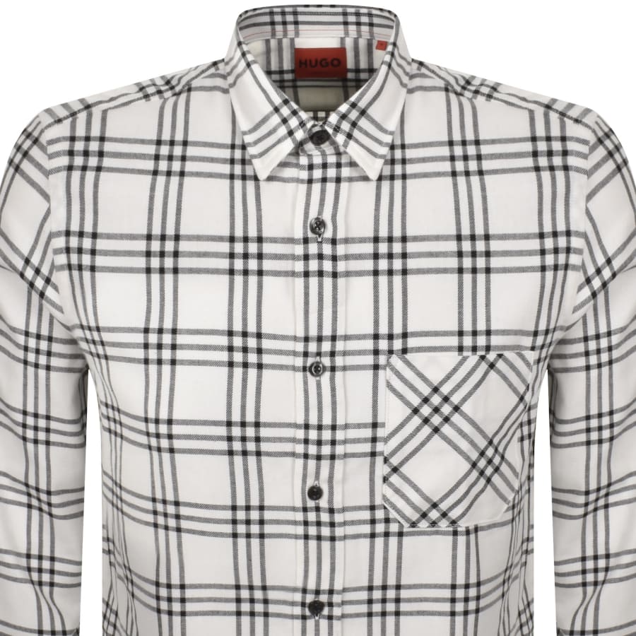 Image number 2 for HUGO Long Sleeved Emero Shirt Natural