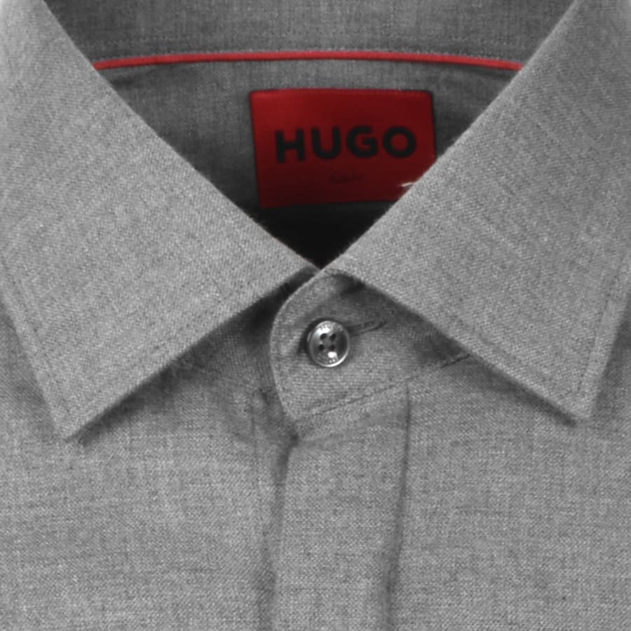 Image number 3 for HUGO Slim Fit Kenno Shirt Grey
