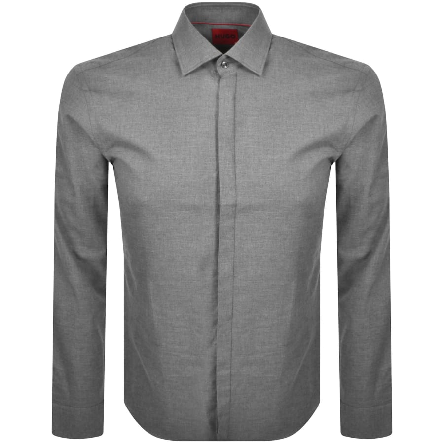 Image number 1 for HUGO Slim Fit Kenno Shirt Grey