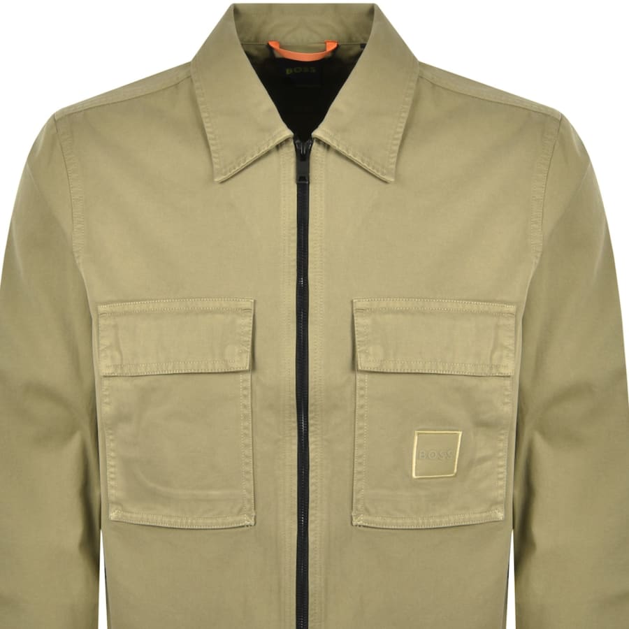 Image number 2 for BOSS Lovel Full Zip Overshirt Beige