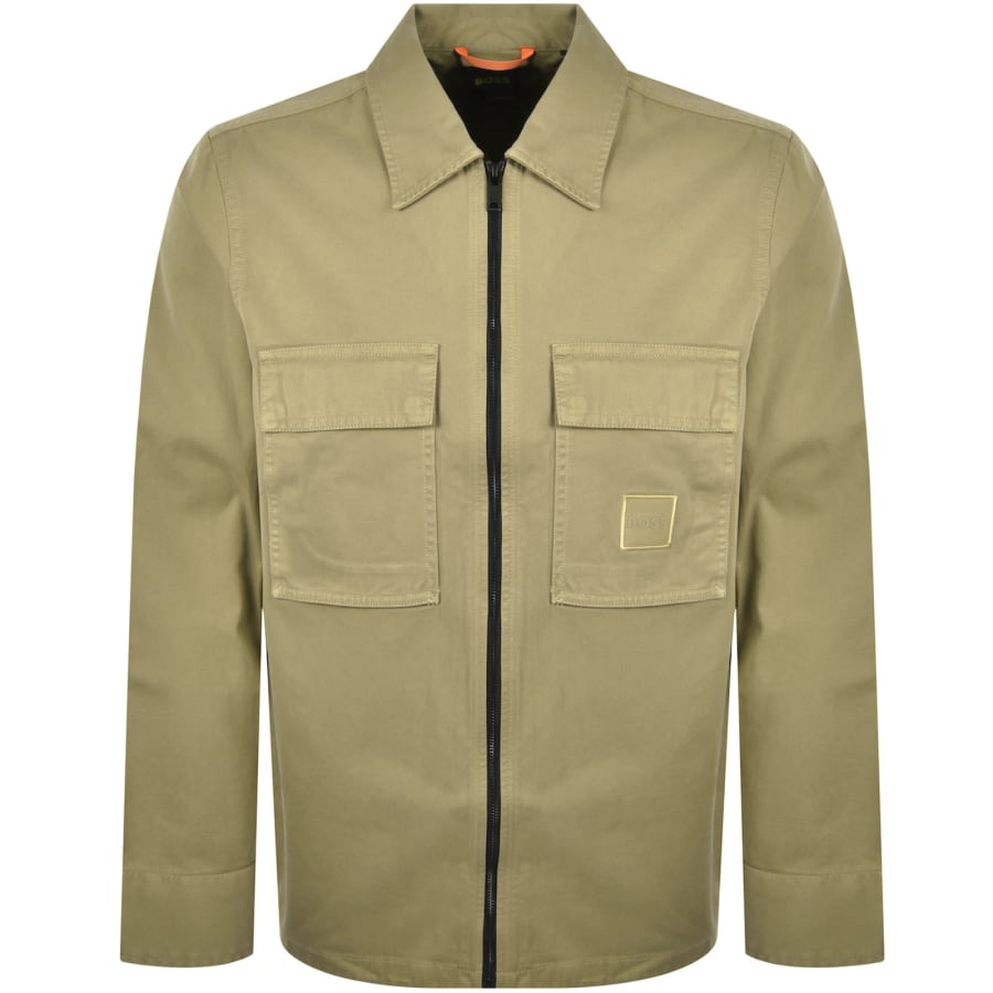 Image number 1 for BOSS Lovel Full Zip Overshirt Beige
