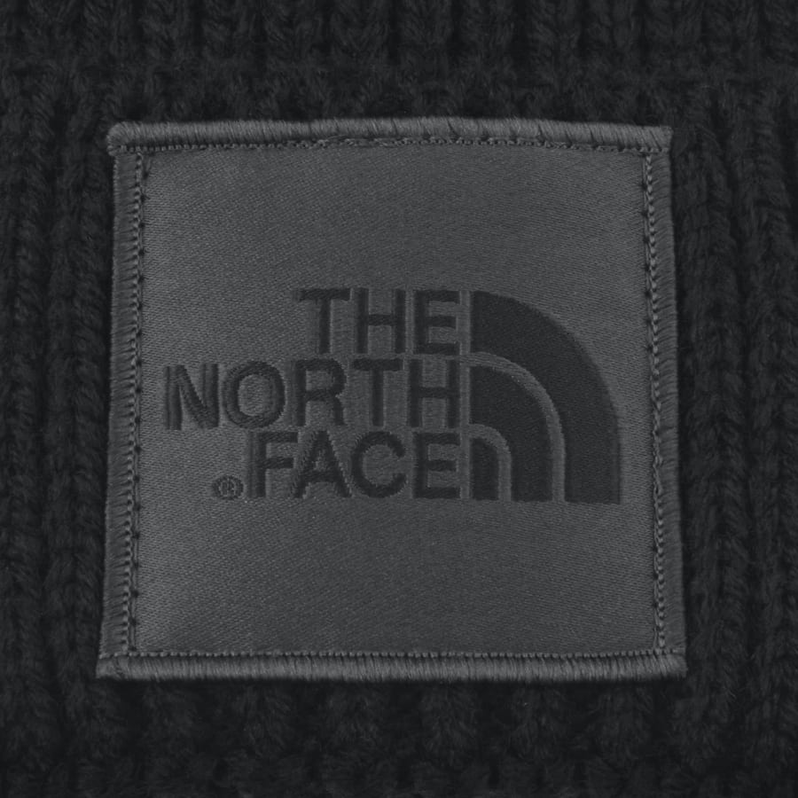 Image number 3 for The North Face Logo Beanie Hat Black