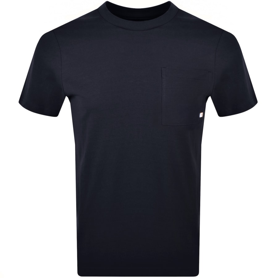 Image number 1 for Farah Stacy Pocket T Shirt Navy