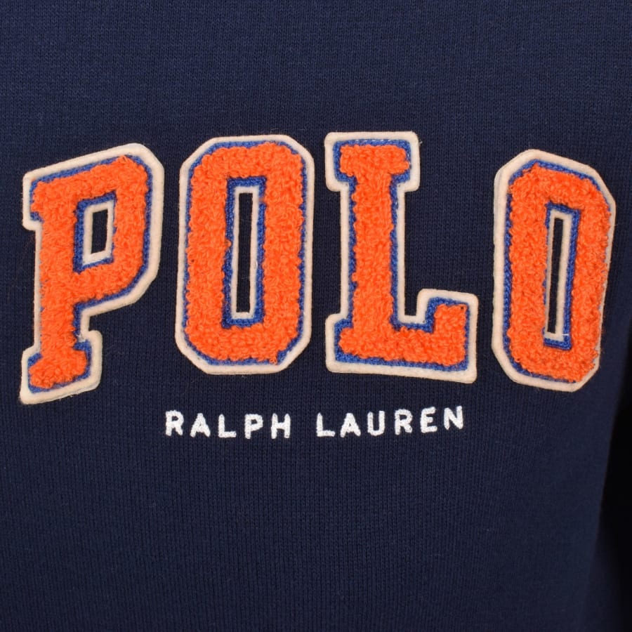 Image number 3 for Ralph Lauren Quarter Zip Sweatshirt Navy