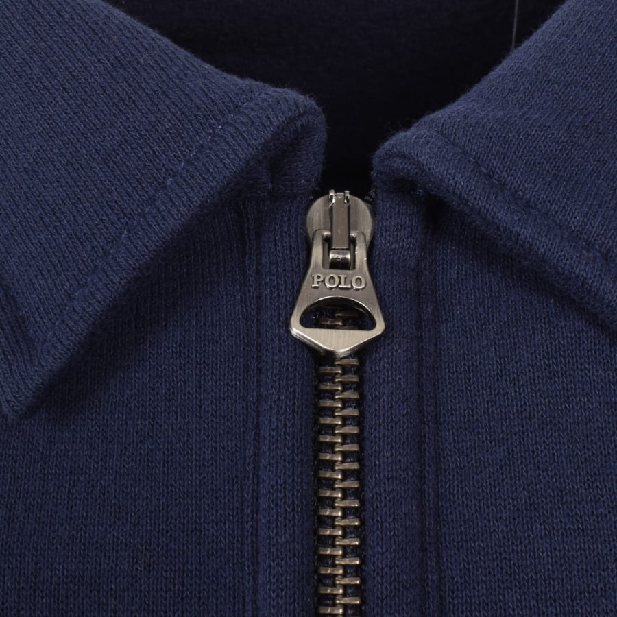 Image number 5 for Ralph Lauren Quarter Zip Sweatshirt Navy