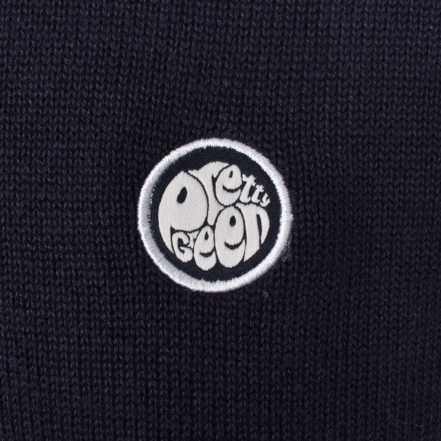 Image number 3 for Pretty Green Gradient Knit Jumper Navy