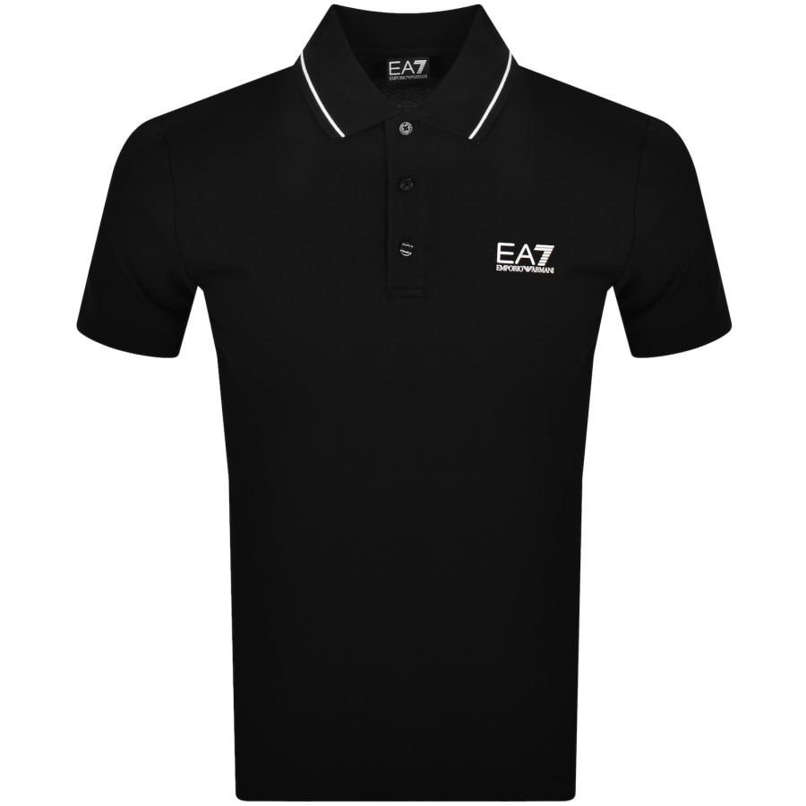 Image number 1 for EA7 Emporio Armani  Core ID Tipped Polo Black