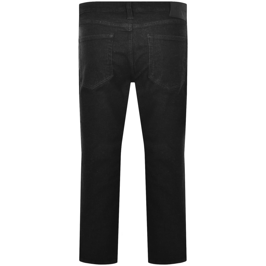 Image number 3 for Calvin Klein Jeans Straight Fit Jeans Black