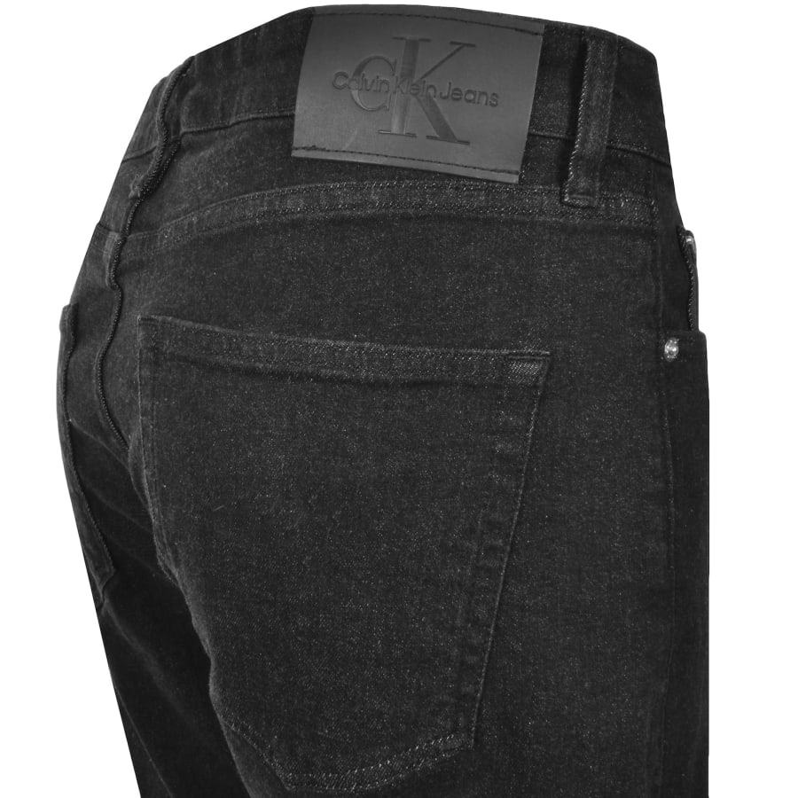 Image number 4 for Calvin Klein Jeans Straight Fit Jeans Black