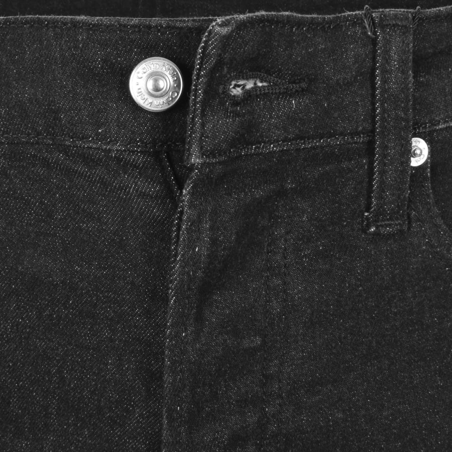 Image number 5 for Calvin Klein Jeans Straight Fit Jeans Black