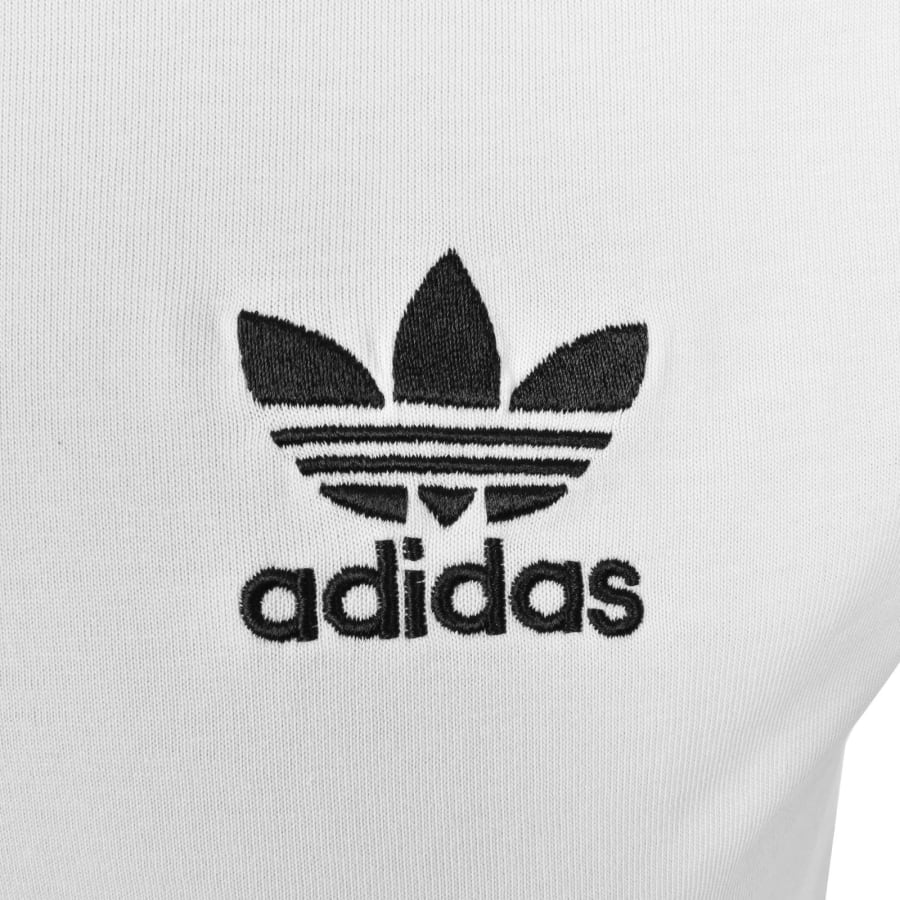 Image number 3 for adidas Originals 3 Stripe T Shirt White