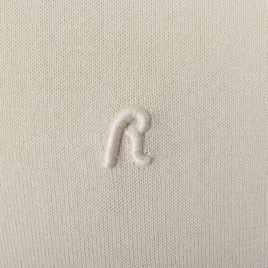 Image number 3 for Replay Crew Neck Knit Jumper Beige