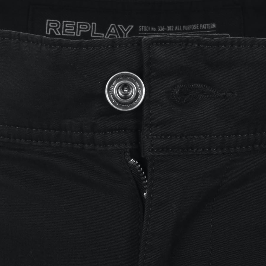 Image number 4 for Replay Joe Cargo Trousers Black