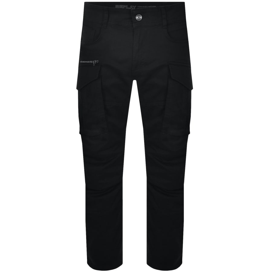 Image number 1 for Replay Joe Cargo Trousers Black