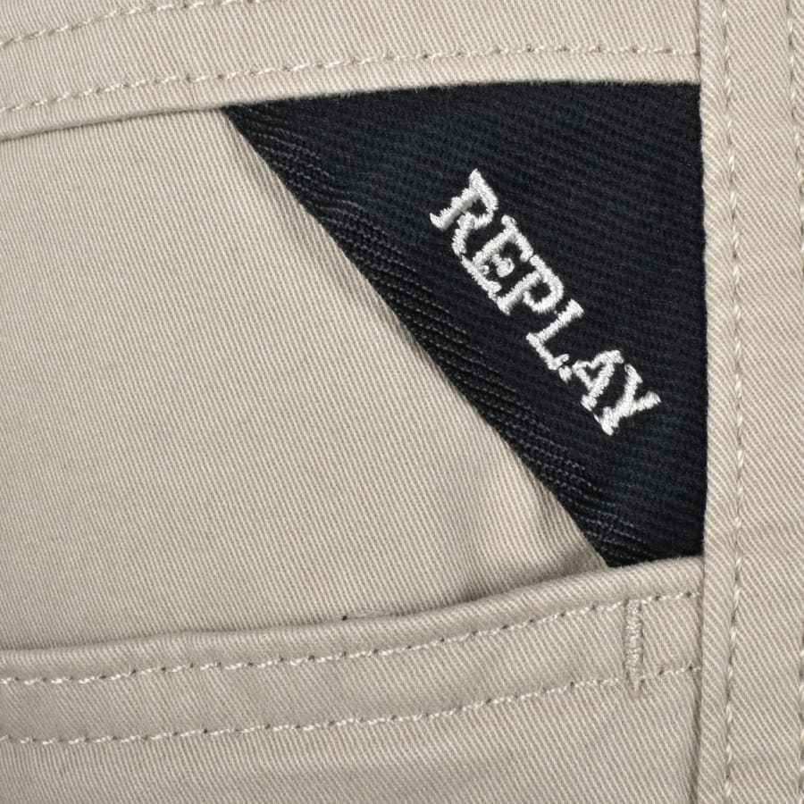 Image number 3 for Replay Joe Cargo Trousers Desert Beige