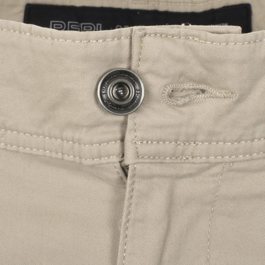 Image number 5 for Replay Joe Cargo Trousers Desert Beige