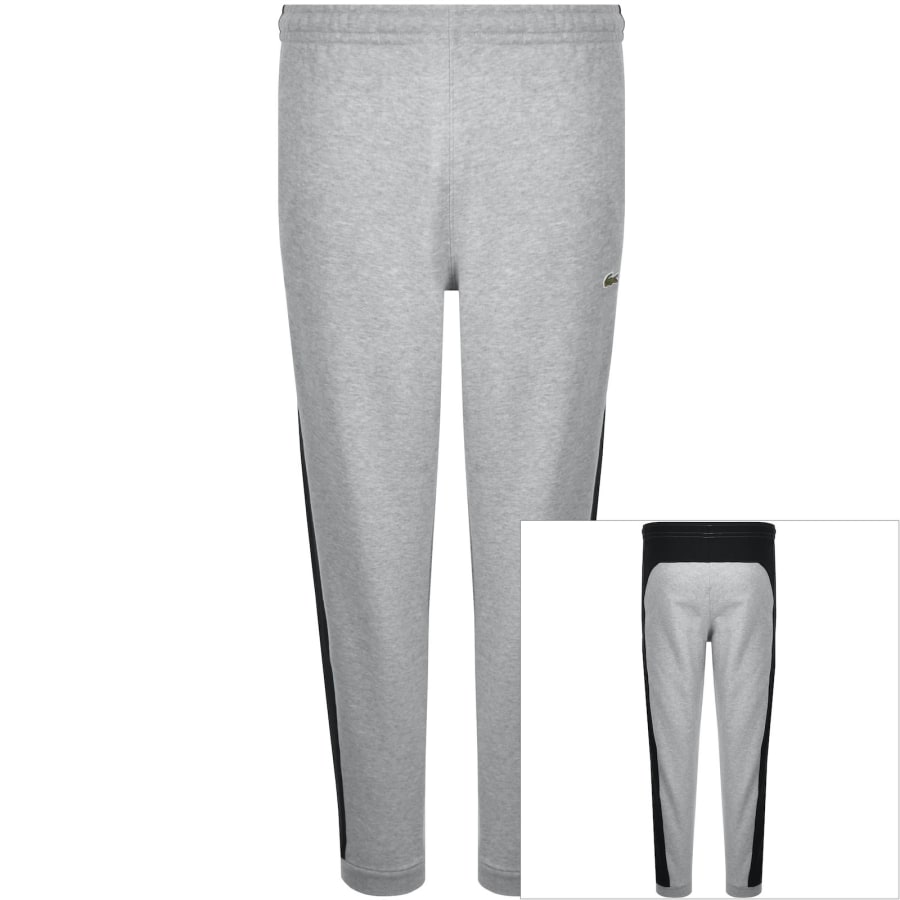 Image number 1 for Lacoste Colour Block Joggers Grey