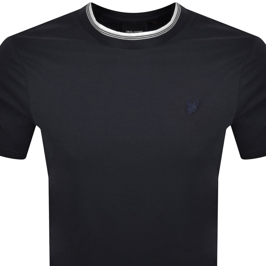 Image number 2 for Lyle And Scott Tipped T Shirt Navy