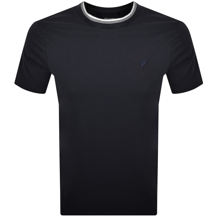 Image number 1 for Lyle And Scott Tipped T Shirt Navy