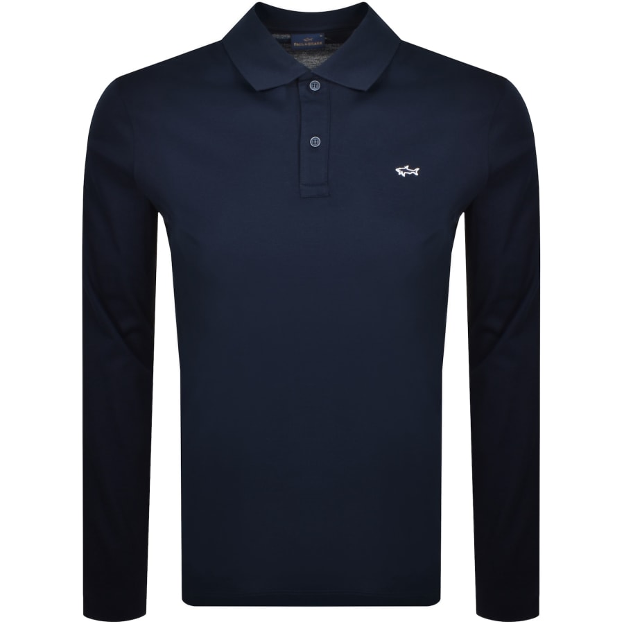 Image number 1 for Paul And Shark Logo Polo T Shirt Navy