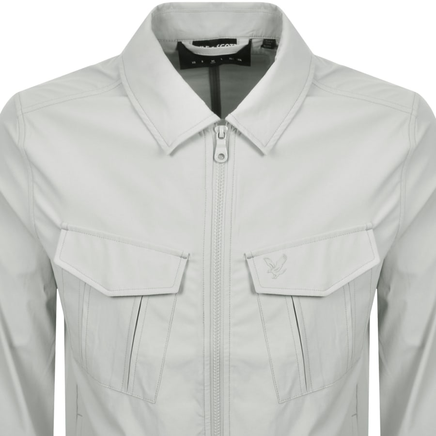Image number 2 for Lyle And Scott Pocket Overshirt Grey