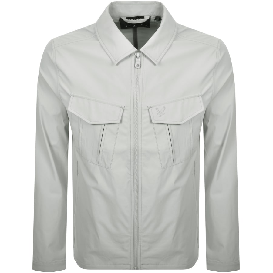 Image number 1 for Lyle And Scott Pocket Overshirt Grey