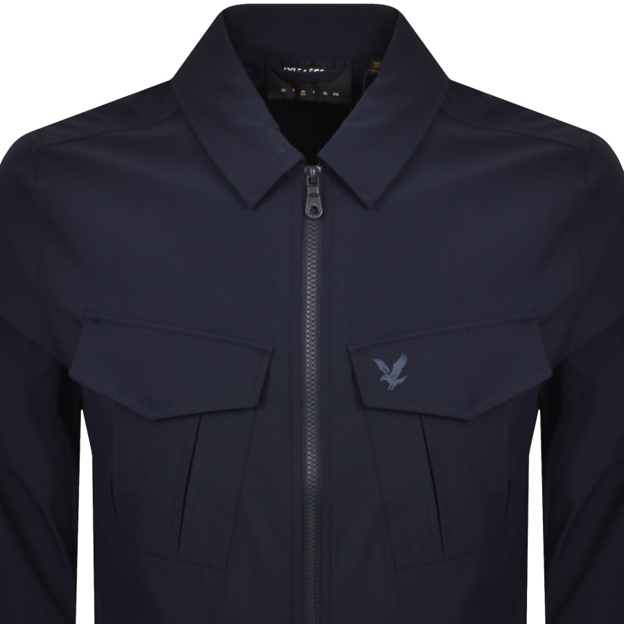 Image number 2 for Lyle And Scott Pocket Overshirt Navy