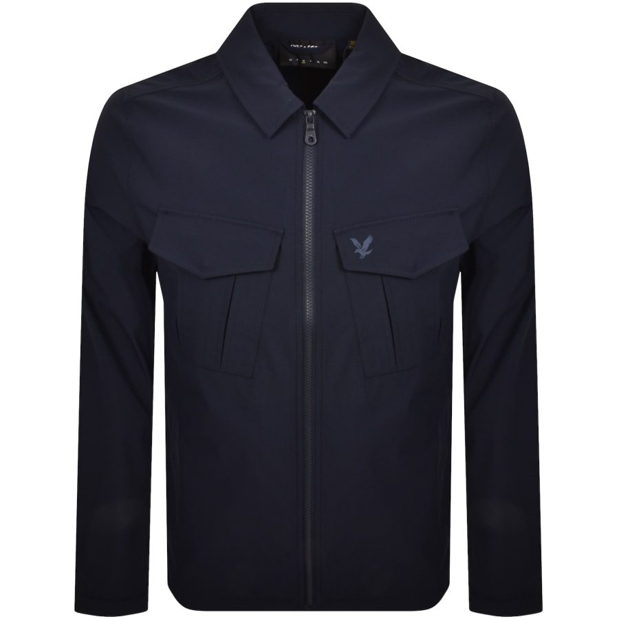 Image number 1 for Lyle And Scott Pocket Overshirt Navy