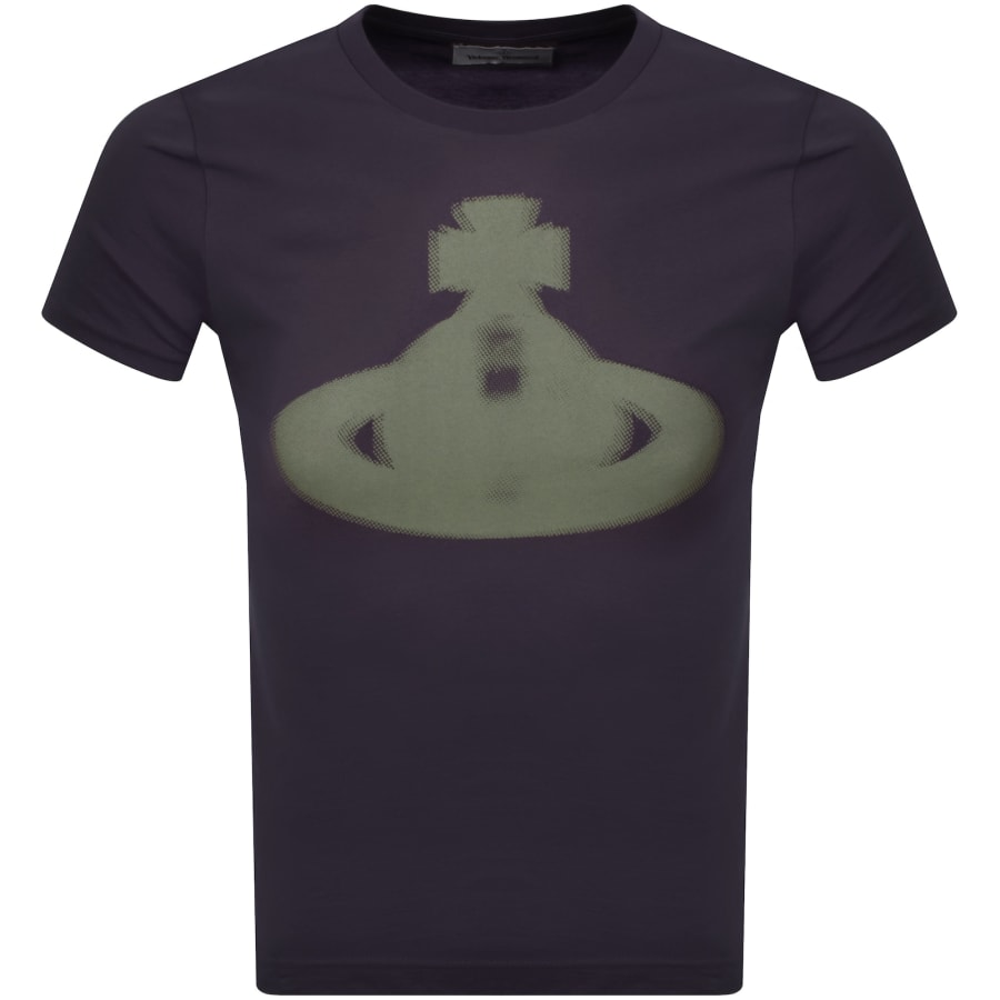 Image number 1 for Vivienne Westwood Halftone Orb T Shirt Plum
