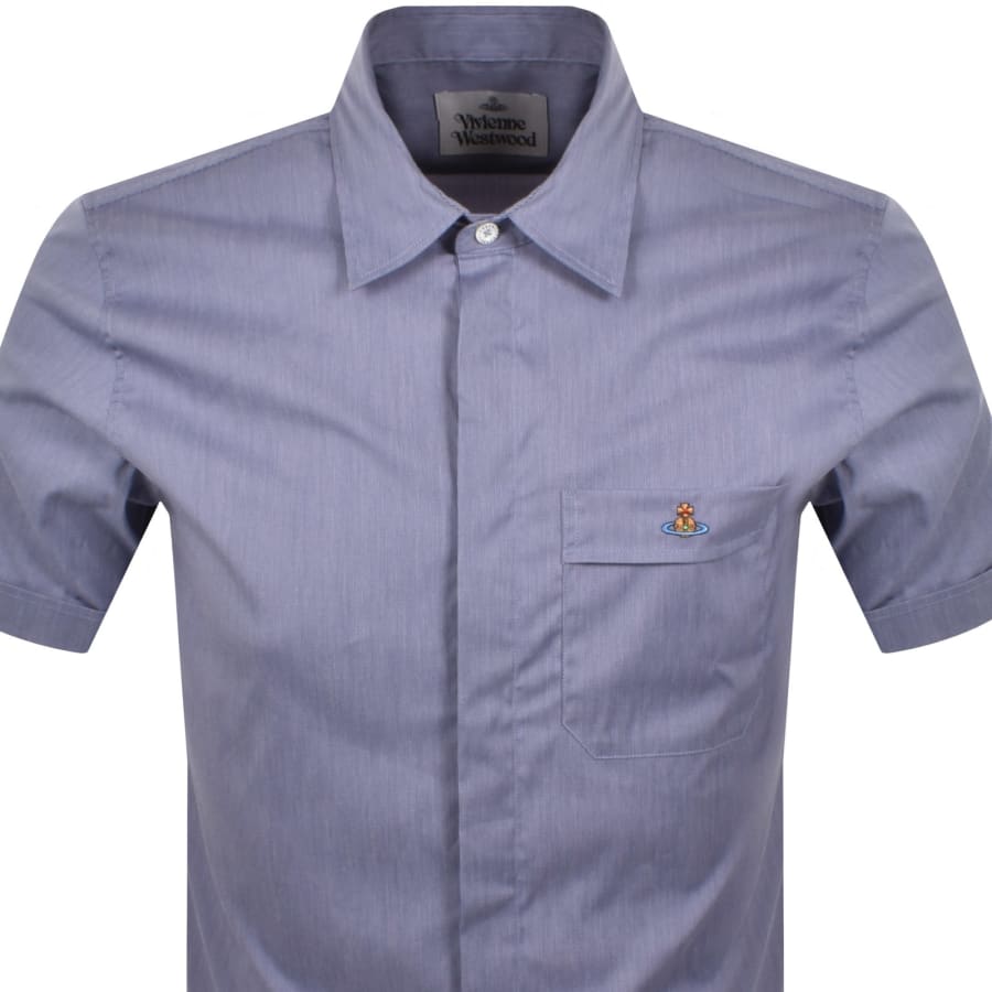 Image number 2 for Vivienne Westwood Short Sleeved Shirt Blue